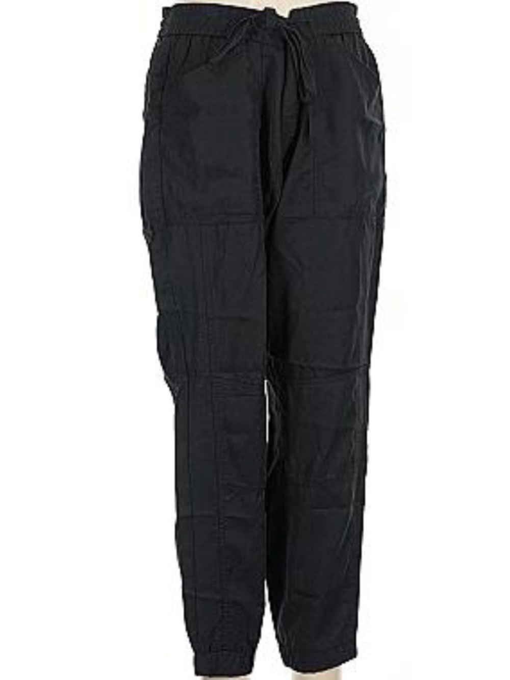Banana Republic Large Tapered Linen Black Pants (Minimalist Chic)